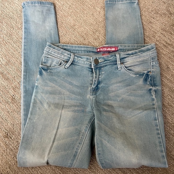 elite jeans Denim - ELITE JEANS - Size 3 light wash